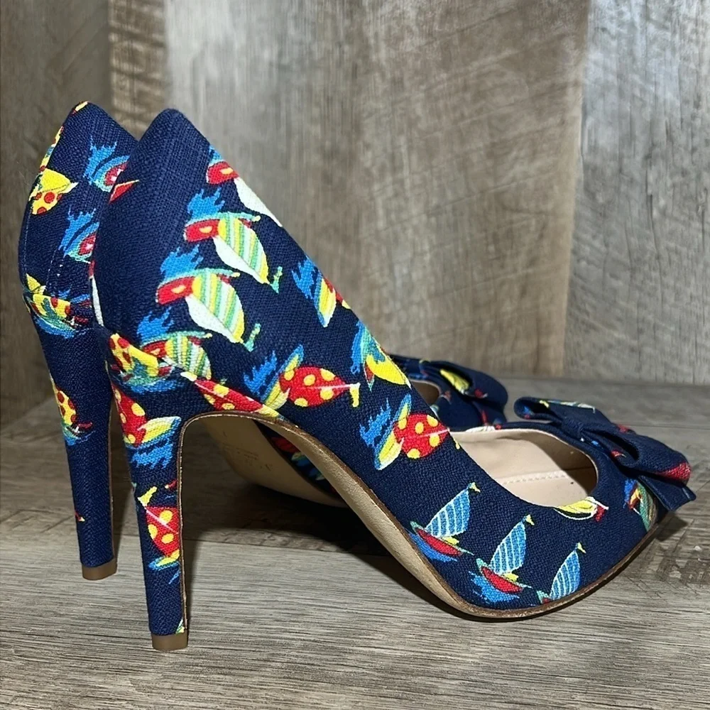 J.Crew Collection Ratti Regatta Bow Sailboat Heels